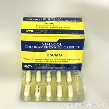 Capsule de chloramphénicol 250 mg